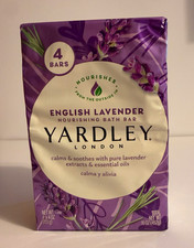 Yardley London English Lavender Nourishing Bath Bar Soap 4 Bars 16 oz