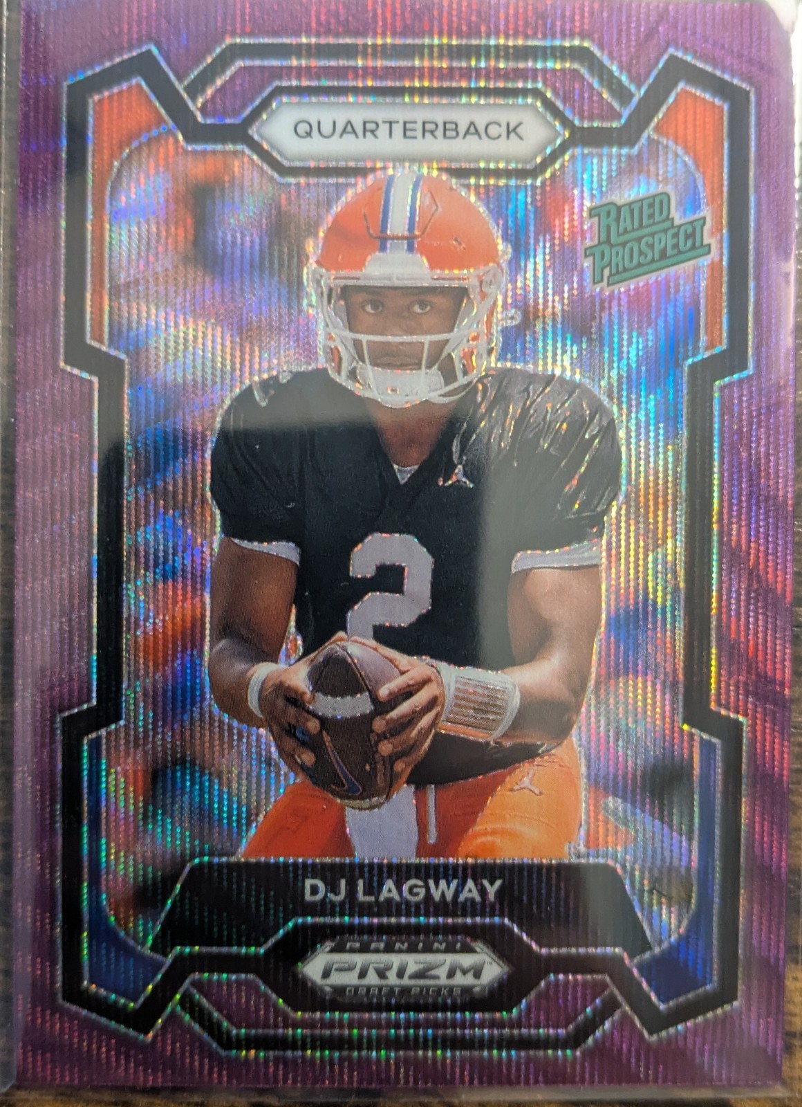 2024 Prizm Draft Picks Purple Wave DJ Lagway RC Rated Prospect Florida