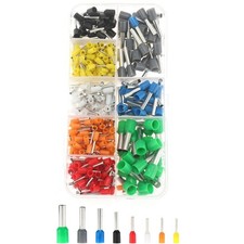 400Pcs Wire Ferrules AWG 22-10 Insulated Copper Wire Ferrules Kit for Electrical