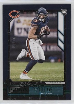 2020 Panini Playbook Rookies Green 10/10 Cole Kmet #131 Rookie RC 1h0p