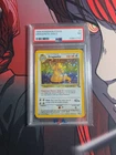 1999 Pokémon Fossil Dragonite Holo PSA 7 4/62
