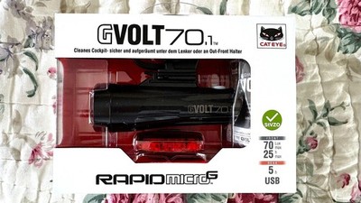 CatEye GVolt 70.1 + Micro G Beleuchtungskit - Schwarz