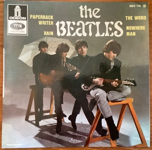 The Beatles Paperback Writer / Rain +2 France Odeon EP MEO 119 1966 PC 45 rpm 7”