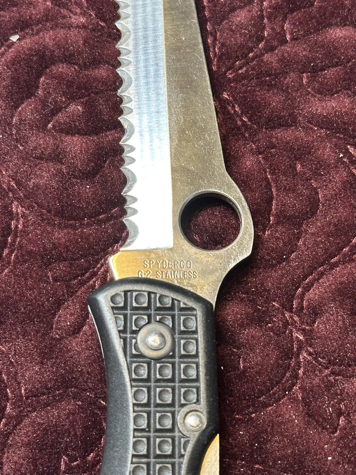 Spyderco Clipit Rescue Serrated Folding Knife AUS-8 Seki-City Japan - Image 4 of 4