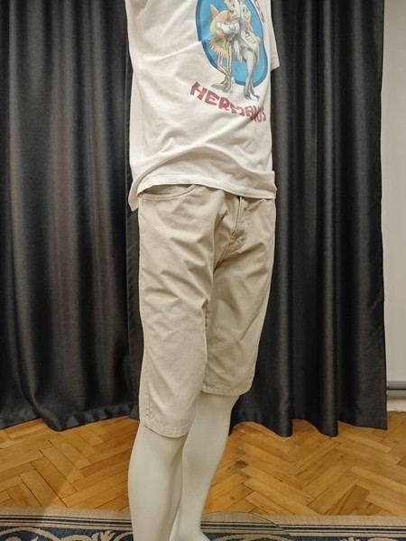 Men MCM Cargo Shorts Beige Cotton 32