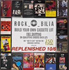 1 UP CLASSIC ROCK BUY 25 GET FREE SHIPPING BUILD YOUR CASSETTE TAPE LOT
