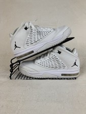 Nike Air Jordan Flight Origin 4 scarpe da ginnastica bianche nere UK5.5 basket ottime condizioni