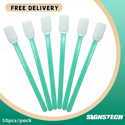50-Pack Cleaning Foam Swabs for EPSON Printhead XP600 I3200 DX5 DTF Printers