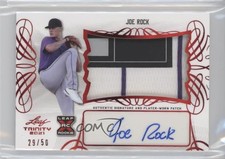 2021 Leaf Trinity Patch Auto Red 29/50 Joe Rock #PA-JR1 Patch Auto 0i4k