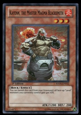 Kayenn, the Master Magma Blacksmith HA05-EN012 Yu-Gi-Oh 1st Edition LP
