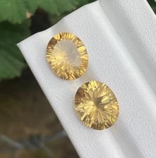 8.00Ct Natural cut Citrine cushion shape loose gemstone from Brazil.