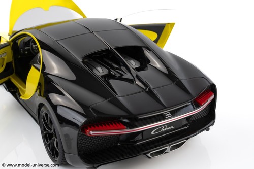 AUTOart - 1:18 Bugatti Chiron (Yellow Molsheim/Nocturne Black) - Composite Model - Picture 20 of 24