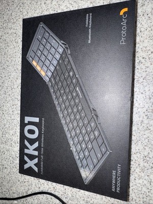 ProtoArc XK01 Plus Foldable Backlit Full-Size Wireless Keyboard - Open Box