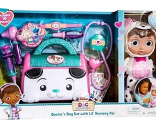 Disney Junior Doc Mcstuffin Pet Rescue Doctor's Bag Set With Lil’ Nursery Pal!