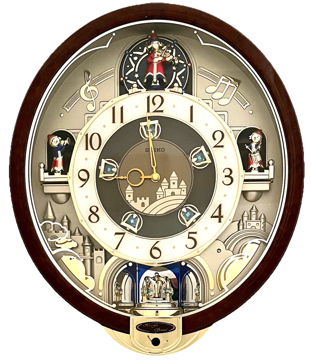 Seiko Melodies In Motion Musical Hi-Fi Wall Clock Beatles Songs