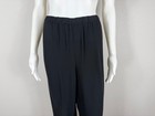 EILEEN FISHER Silk Georgette Crepe Pants Black - Size Medium M - NTSF — photo 8