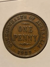 AUSTRALIAN PRE DECIMAL PENNY  1929