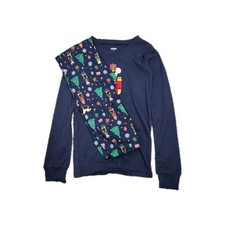 Gymboree Boys Size 10 Navy Christmas Pajama Set Of Shirt And Pants