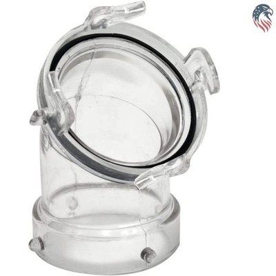 1218.103 T1026-1 45 Degree Clearview Hose Adapter 3 Inch Npt Compatible