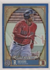 2021 Topps Gypsy Queen Box Topper Chrome Blue Refractor 44/99 Rafael Devers 5r6