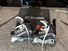 Bauer Vapor XR300 Inline Skates. Size Y10 Roller Blades Black Red New In Box