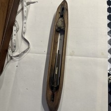 Vintage Wooden Shuttle Weaving Loom, Bank Bottom Mill Marsden Huddersfield  17”