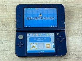 Nintendo New 3DS XL Metallic Blue Console With BOX Tested Japan D6129