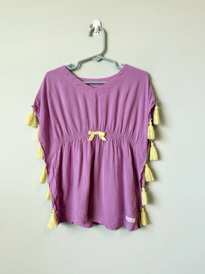 Rüschen Hintern Mädchen lila Quaste Bademode Überwurf Größe 2-3 t