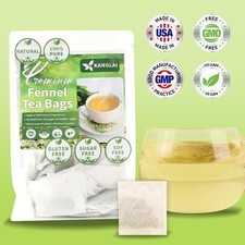 Premium Fennel Tea Bags, 120 Tea Bags. Made with natural whole fennel seeds