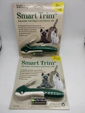 2 Smart Trim Adjustable Nail Clipper and Electric File For Pets, New & Sealed