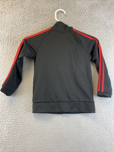 Adidas Jacket Boys 5 Full Zip Track Coat Warm Up Sweatshirt Kids * /90-43 - Picture 7 of 8