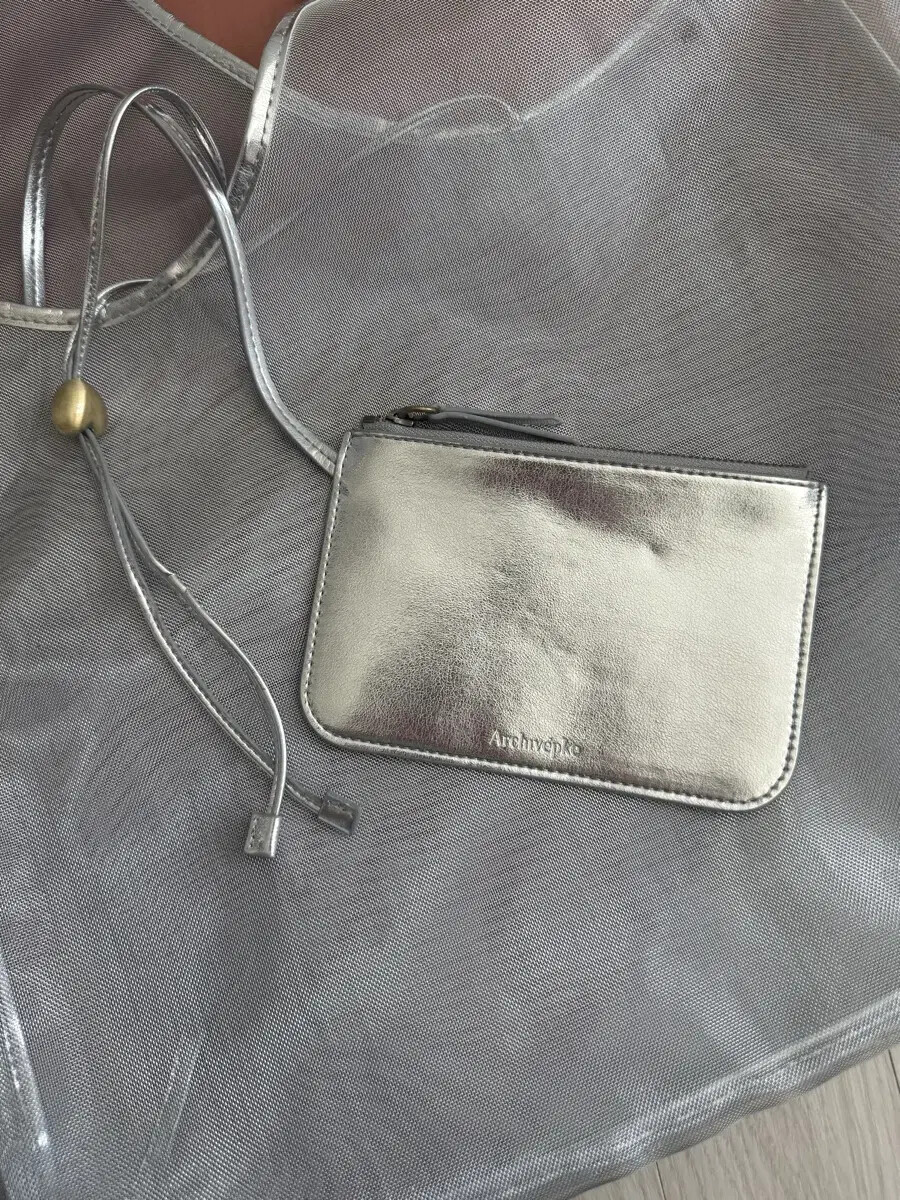 [Archivepke] / ☆ Luv basket bag / Mesh silver New Item Archive App Love Basket Bag Mesh Silver | eBay