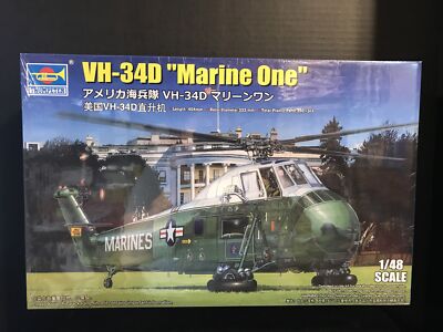 TRUMPETER 02885 VH-34D   MARINE ONE  MODEL KIT-NIB-1/48 SCALE
