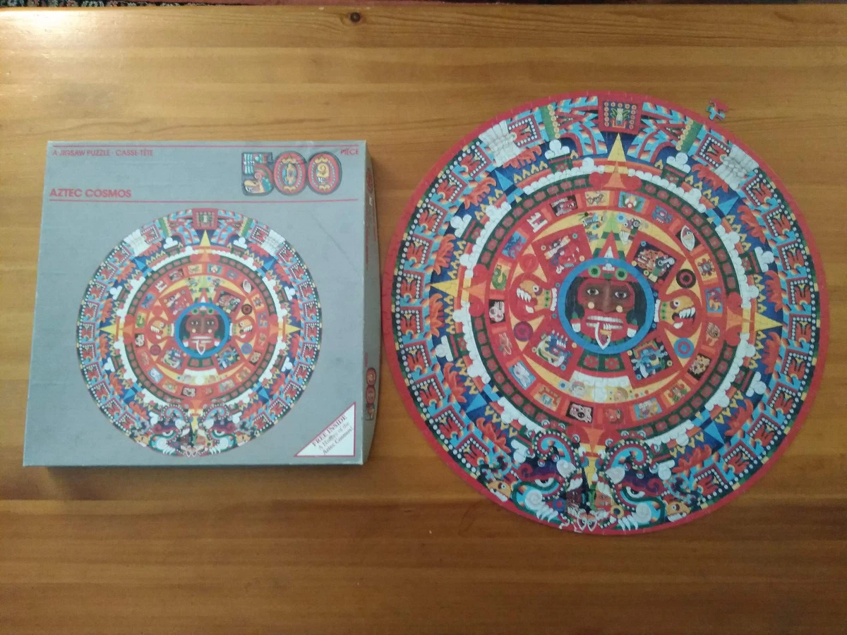 Vintage 1980's 500 Piece AZTEC COSMOS Puzzle # 6096 20" Diameter APC Grand  Toys | eBay