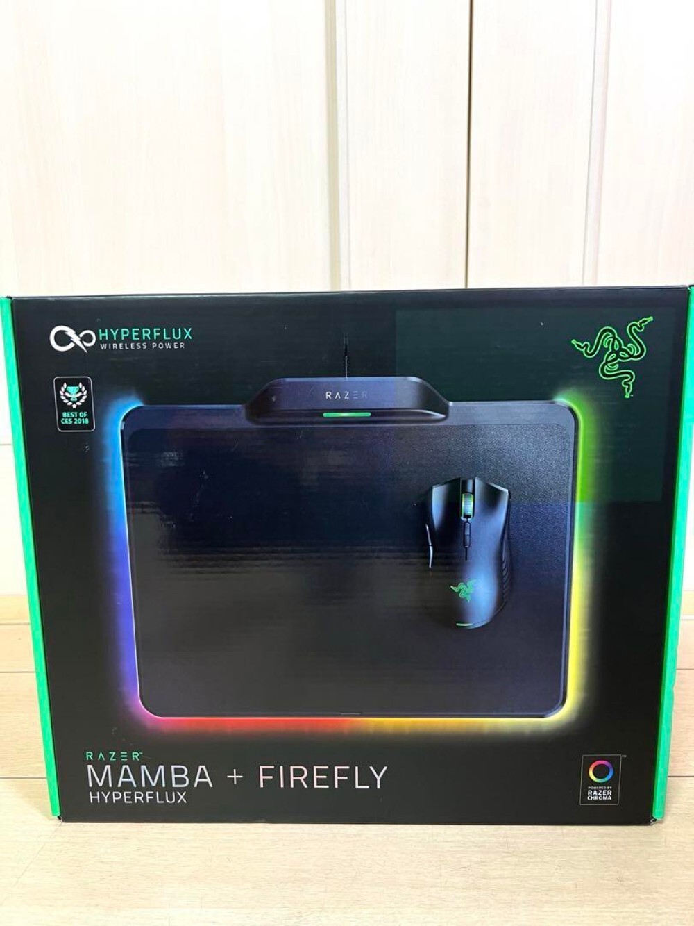 Razer Mamba HyperFlux Mouse + Firefly RGB MousePad Bundle - True