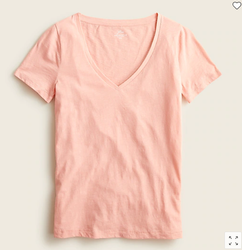 Vintage cotton V-neck T-shirt 