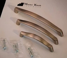 Modern Brush Nickel Aluminum  T Bar Kitchen Cabinet Handle Knob #4140