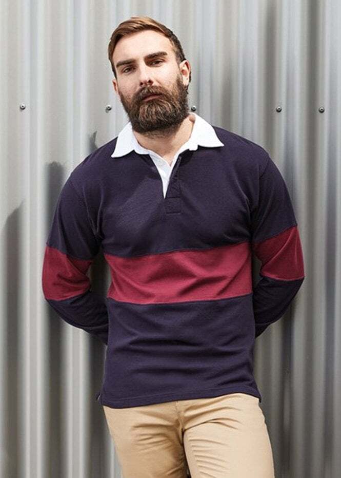 Camicia da rugby con pannelli fila anteriore FR07M