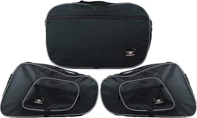 Housses Intérieures Valises GBG Pour HONDA PAN EUROPEAN ST 1300 Noir Set De 3 - Photo 1/4