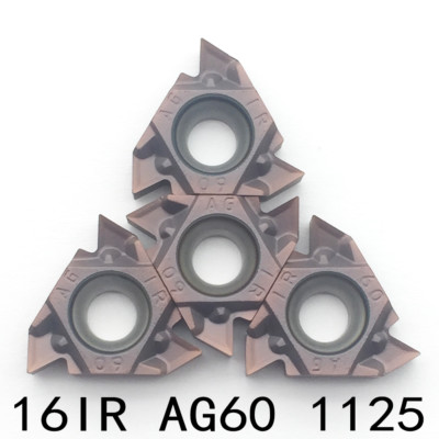Plaquettes De Tournage Carbure 16IR AG60 1125 - Pour Semi-finition Et Finition - Lot De 10 - Revêtement CVD/PVD - 12