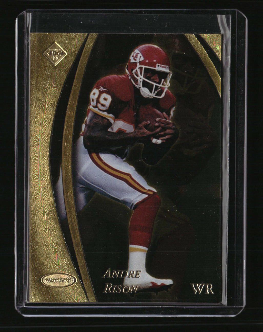 1998 Collector's Edge Masters #84 Andre Rison 50-point Gold #/150 Michigan State