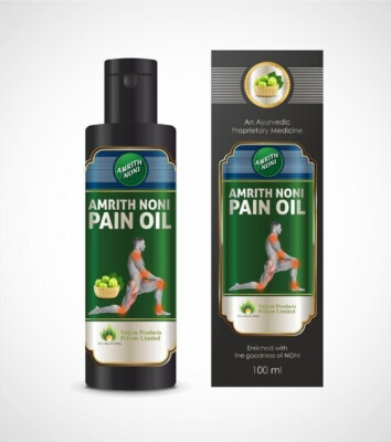 Amrith Noni Pain Oil (100ml) For Joint Pain Back Pain Knee Pain Body Aches