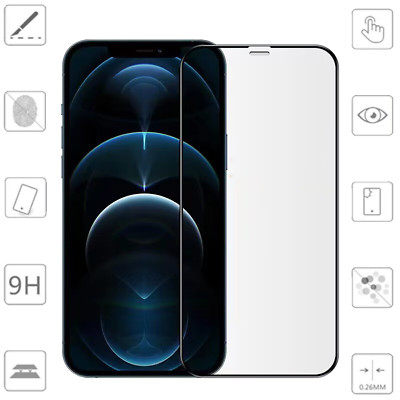 Für Apple iPhone 16 Pro Max 1x 3D Premium Full H9 Hart Glas Folie Seiten Schutz