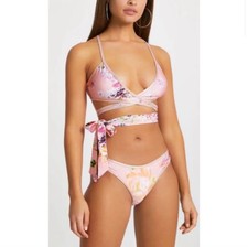 River Island 2 Piece Floral Wrap Bikini