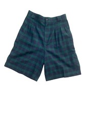 Vintage 90s Plaid Shorts With Pockets And Belt Loops. Size 12