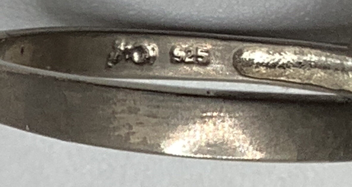 Rectangular Brown Amber Cut Glass Stone Cocktail … - image 9