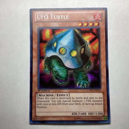 Yu-Gi-Oh UFO Turtle LCYW-EN233 Unlimited 1st Edition Secret Rare Card NM - Picture 1 of 2