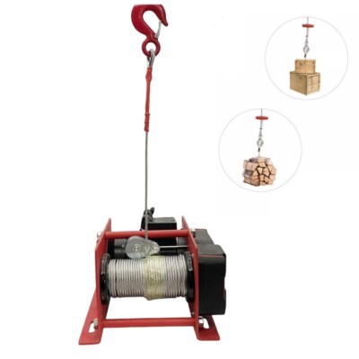 Electric Hoist 220v (400-800kg) Winch Winding Machine Lift Steel Rope