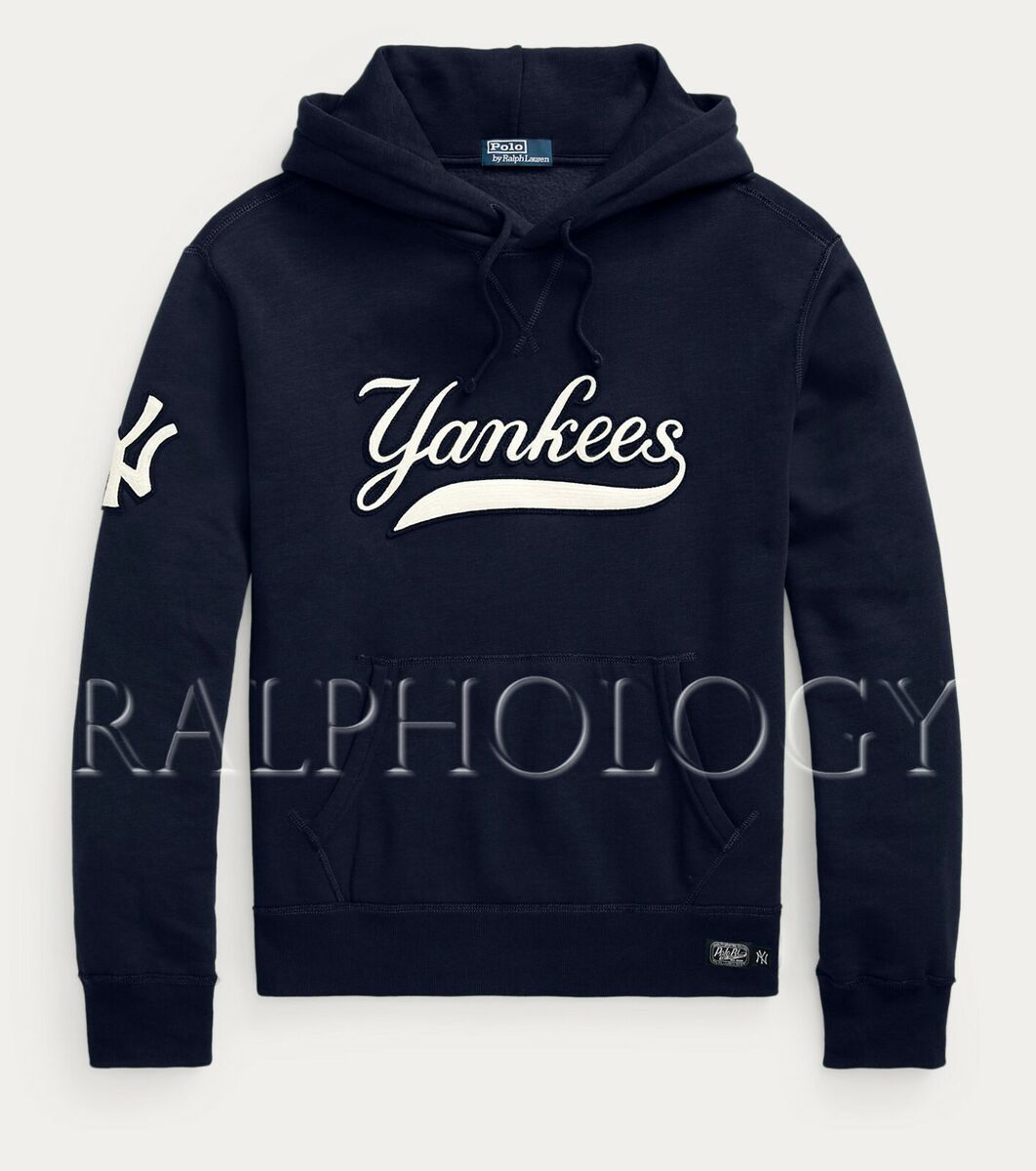 Polo Ralph Lauren New York NY Yankees MLB Fleece Pullover Hoodie Sweater  NWT