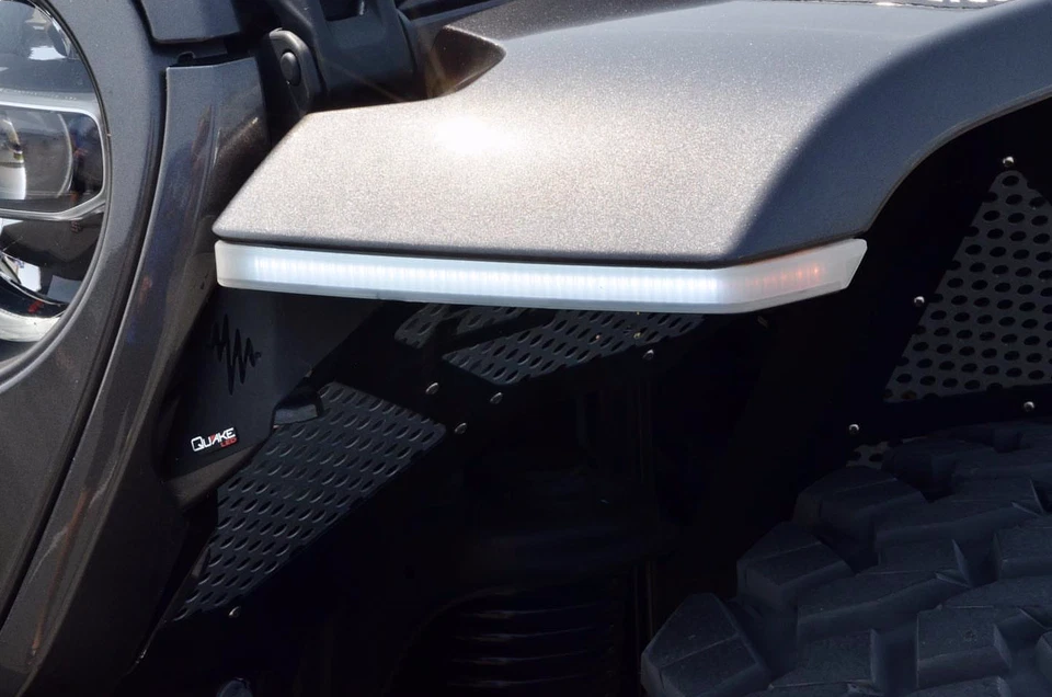 Quake QTE993 Jeep Wrangler JL Gladiator Slim Chop Kit DRL Sequencial Turn & Side - Imagem 4 de 4